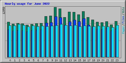 Hourly usage for June 2022